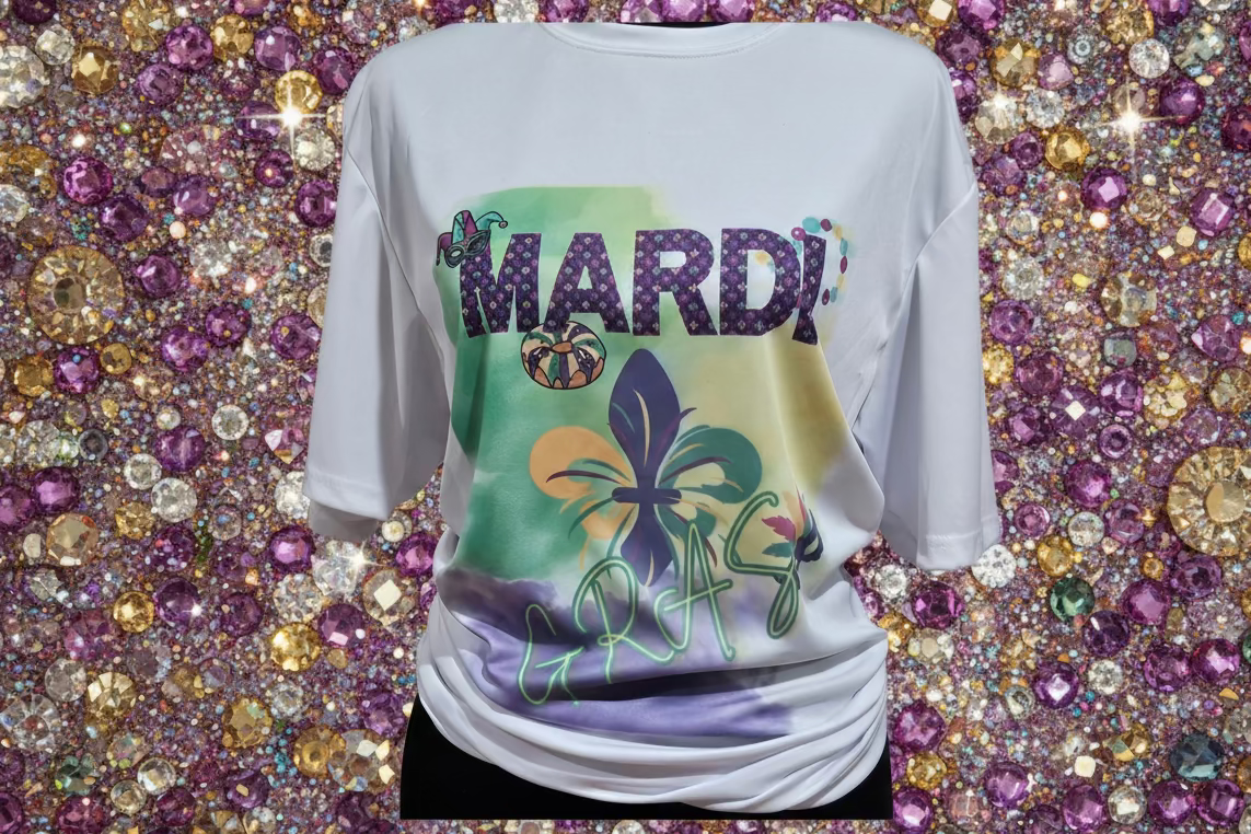 Mardi Gras Fleur De Lis Shirt