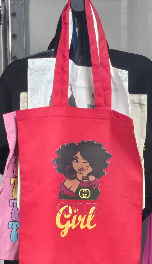 "Gucci Girl" Canvas Tote