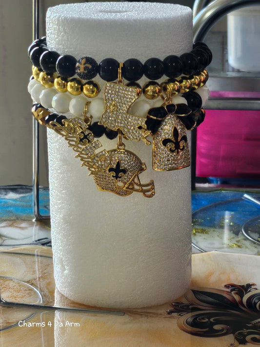 Saints bracelet set