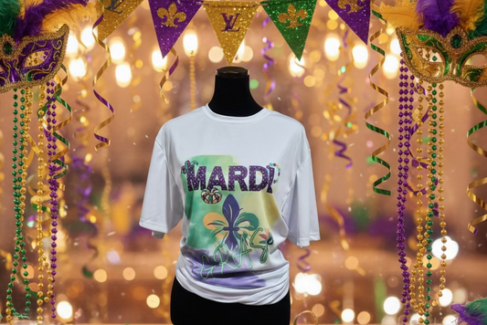 Mardi Gras Fleur De Lis Shirt