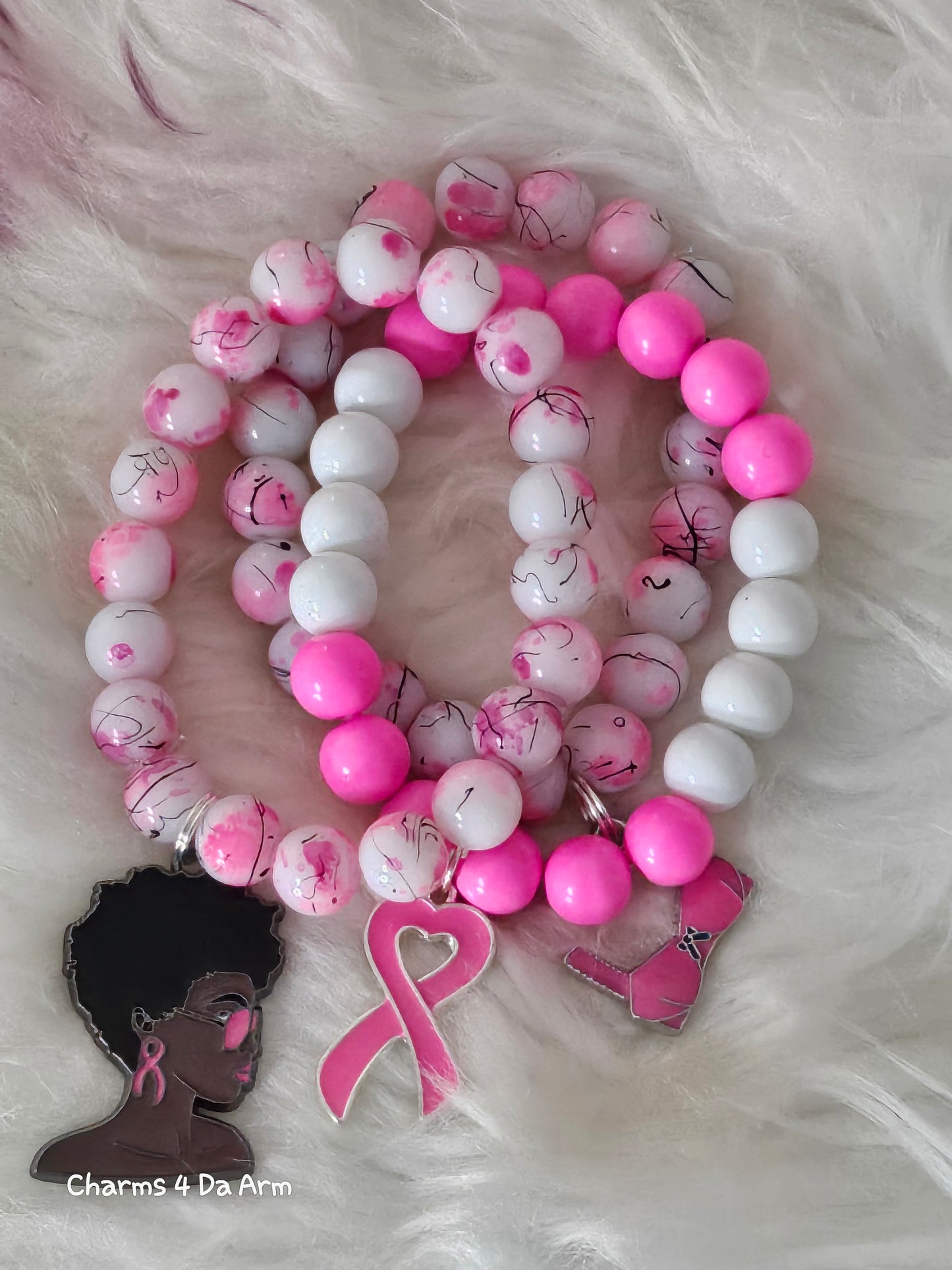 Breast Cancer Awareness Bracelet Set