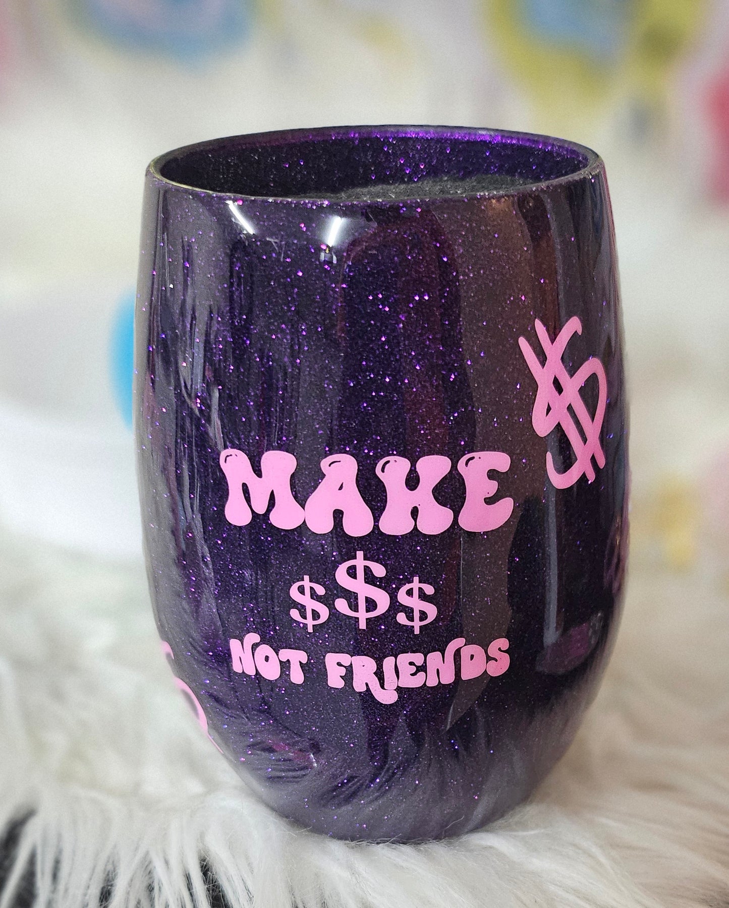 Make $ Wine Glass