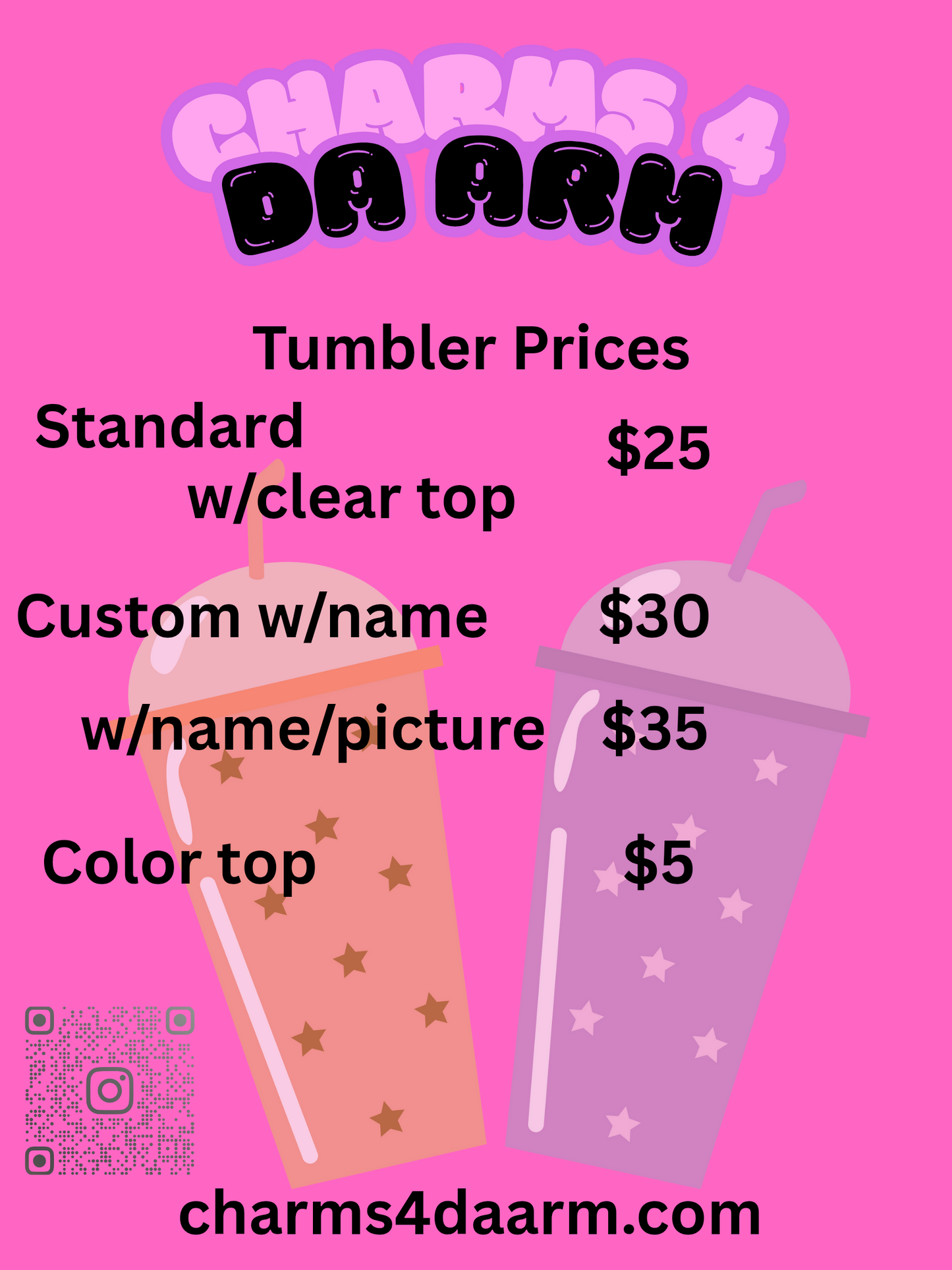 LV Rose Inspired Tumbler