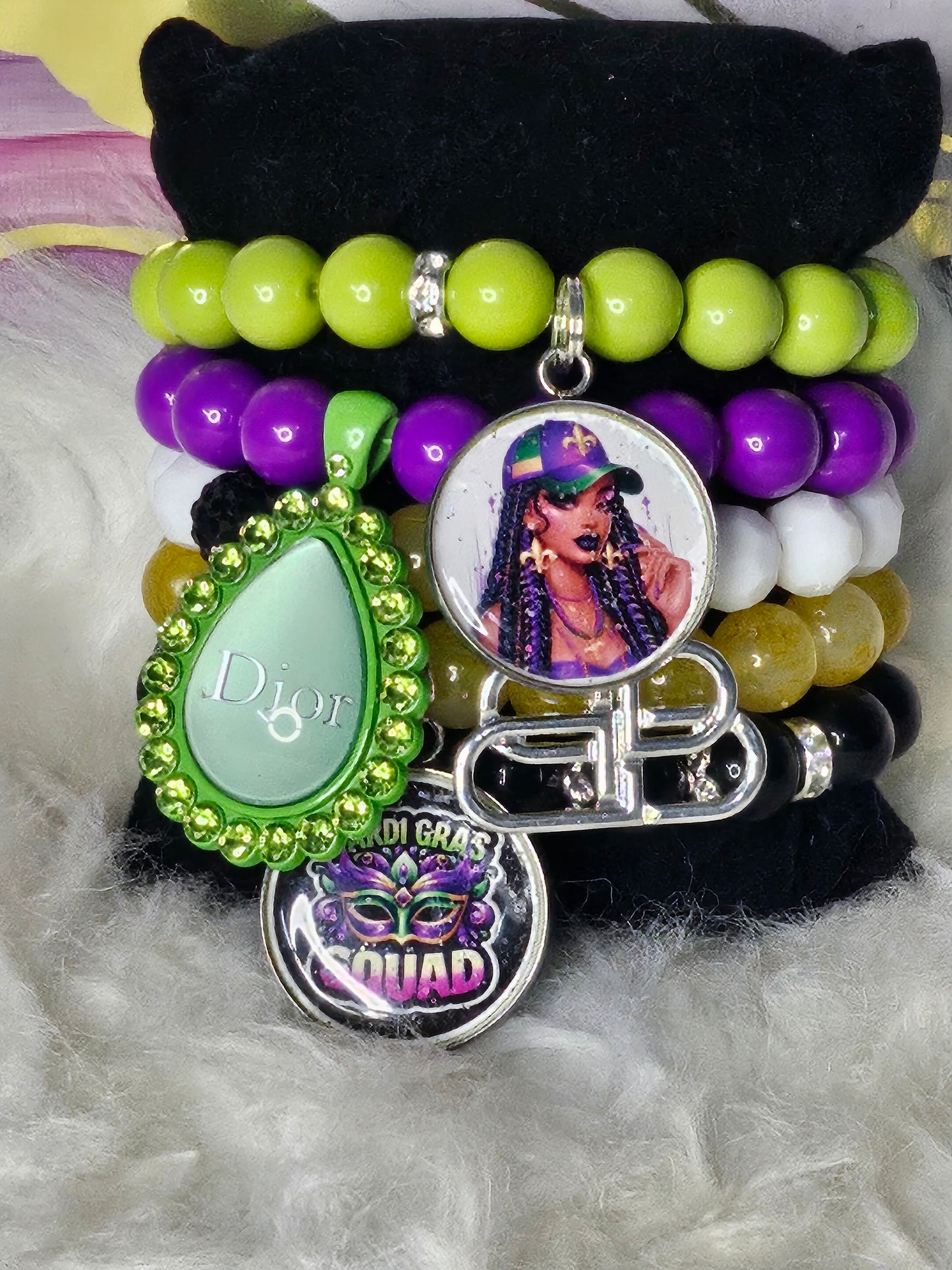 Mardi Gras Squad Dior inspired