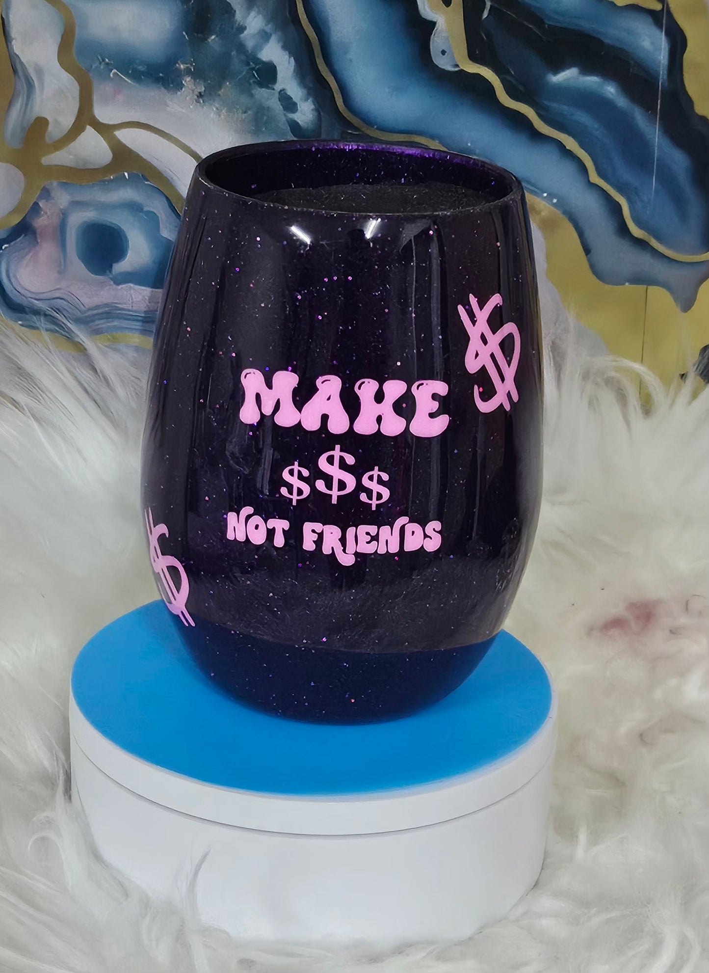 Make $ Wine Glass