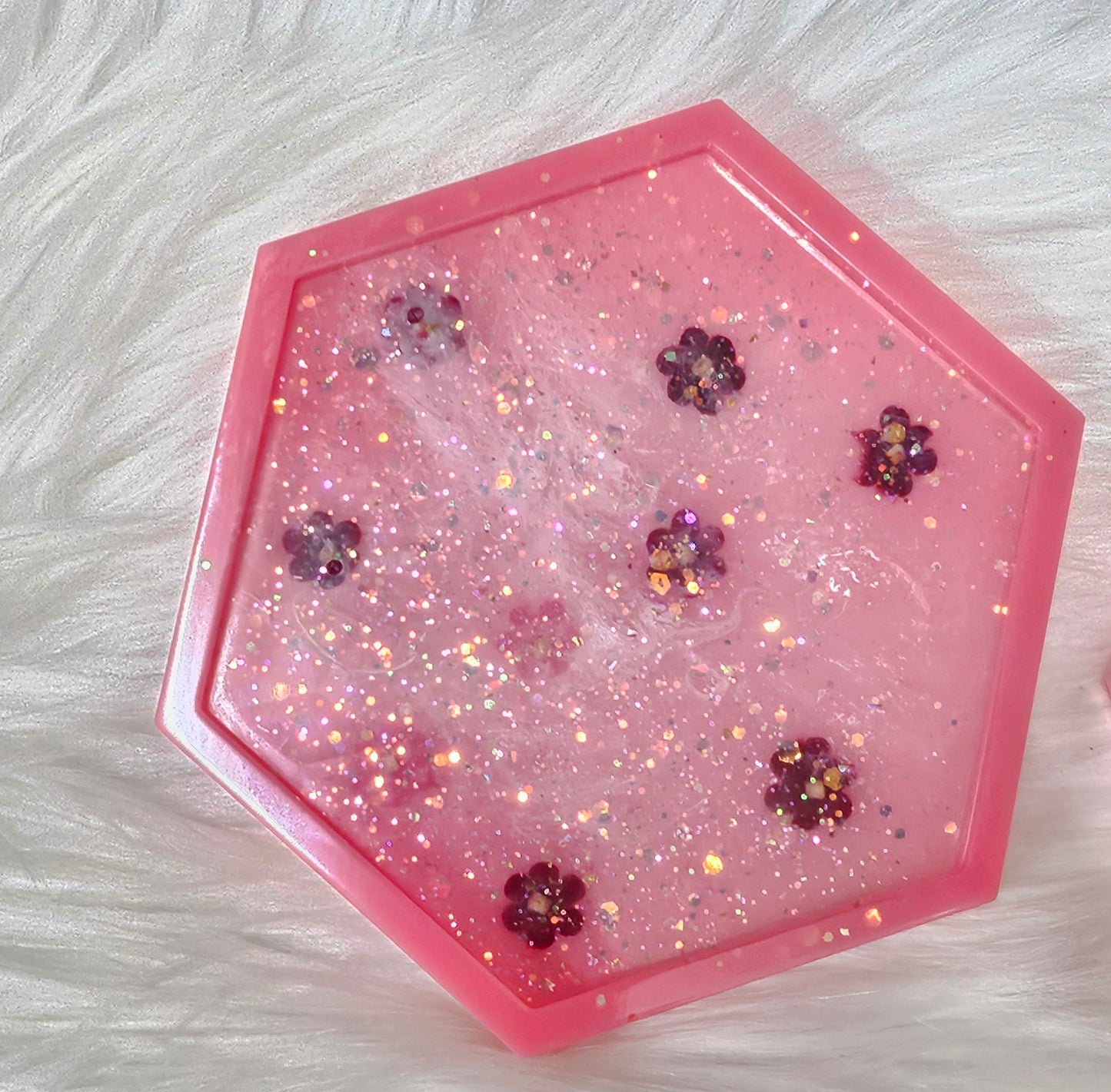 "Flowers" 4 Set Coasters