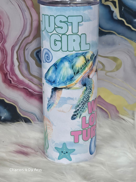 Just A Girl Who Loves Turtles Tumbler